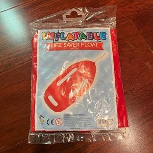 Inflatable lifeguard raft for costume not real Halloween